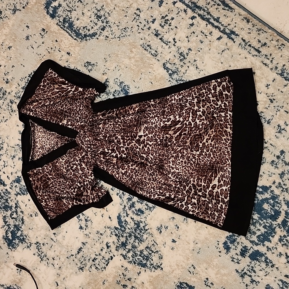 Papaya printed dress